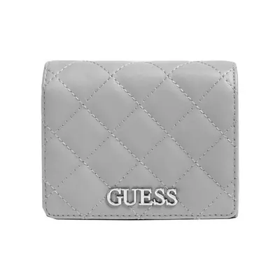 Guess, Illy, fabric wallet, foldable small, VG797043, grey, for women