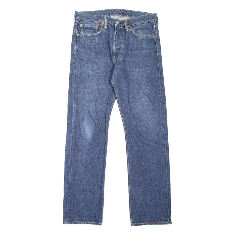 LEVI'S 501 Jeans Mens Blue Regular Straight W32 L32