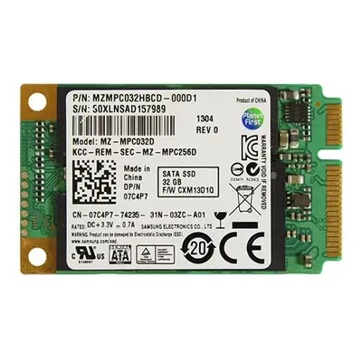 Dell 07C4P7 | 32GB Multi-Level Cell SATA 6Gb/s mSATA 1.8-Inch Solid State Drive