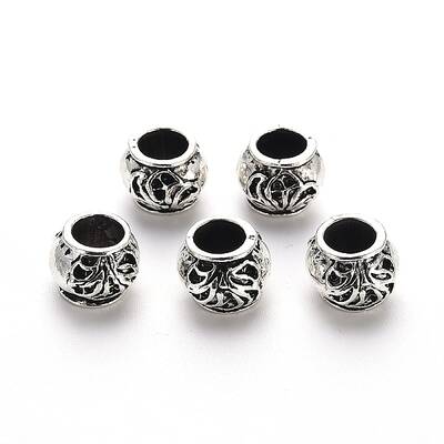 Tibetan Style Alloy European Beads