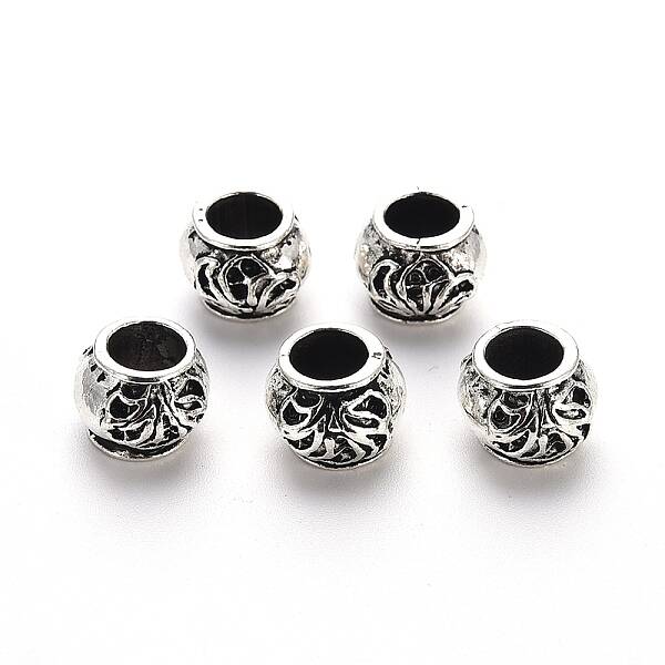 Tibetan Style Alloy European Beads