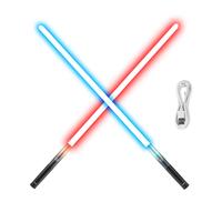 VEVOR Lightsaber, 2 Pack Dueling Light Saber with 12 RGB Colors, 4 Sound Modes and Realistic Handle, Rechargeable Swords Sabe...