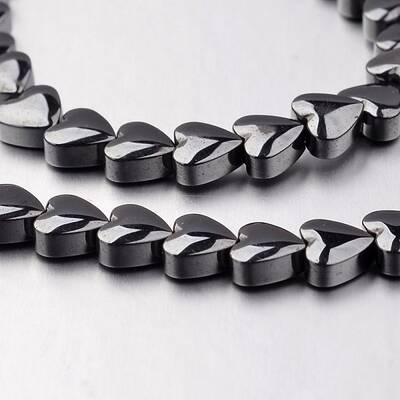 Non-magnetic Synthetic Hematite Bead Strands