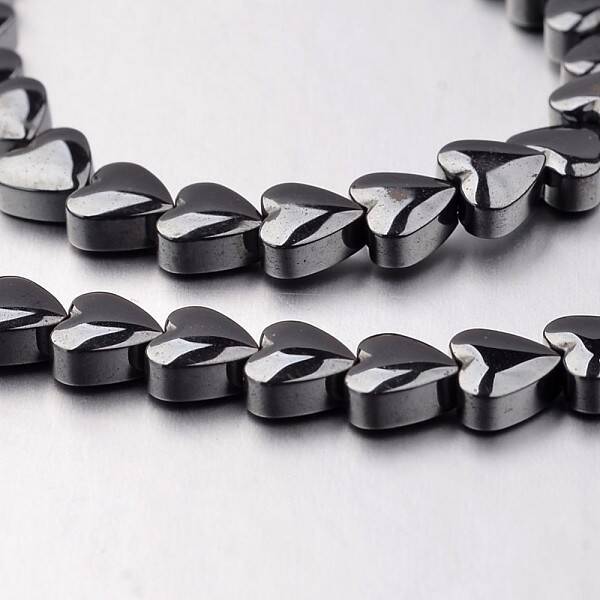 Non-magnetic Synthetic Hematite Bead Strands