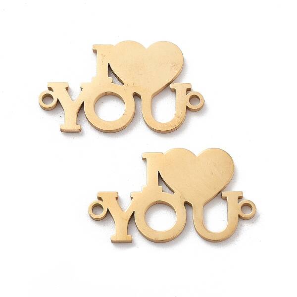 Ion Plating(IP) Tarnish Resistant 304 Stainless Steel Connector Charms