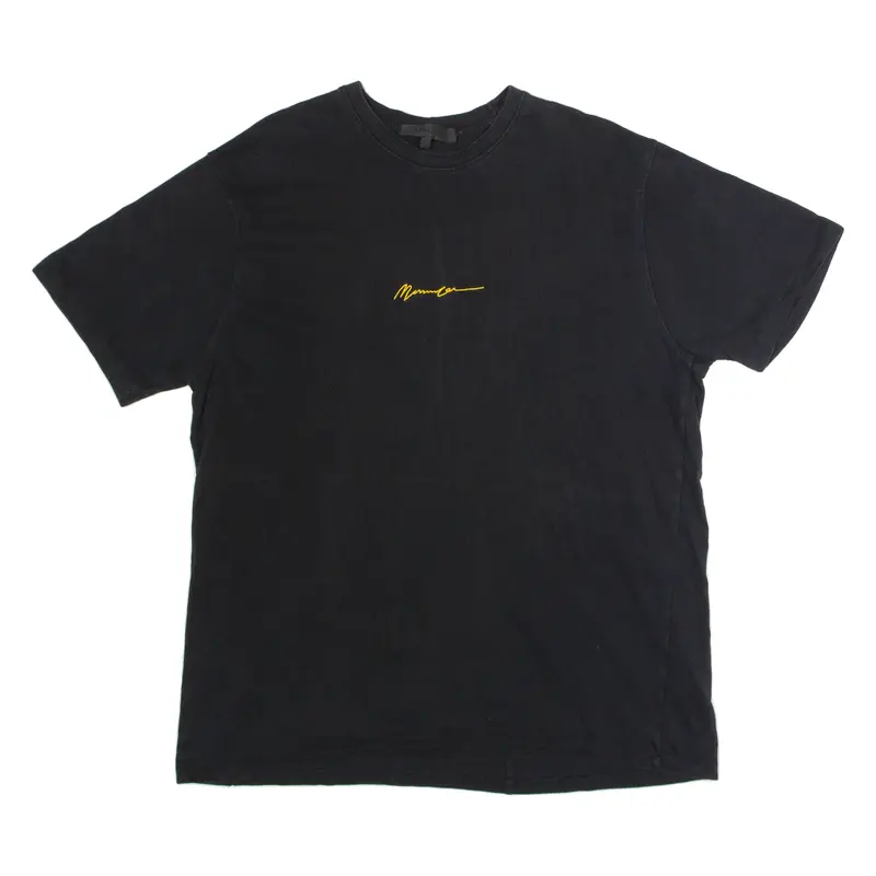 MENACE Mens T-Shirt Black Crew Neck XL