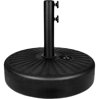 50LBS Round Umbrella Base Water Filled with Steel Umbrella Holder, Heavy Duty Fillable Umbrella Base Stand for Outdoor, Patio...