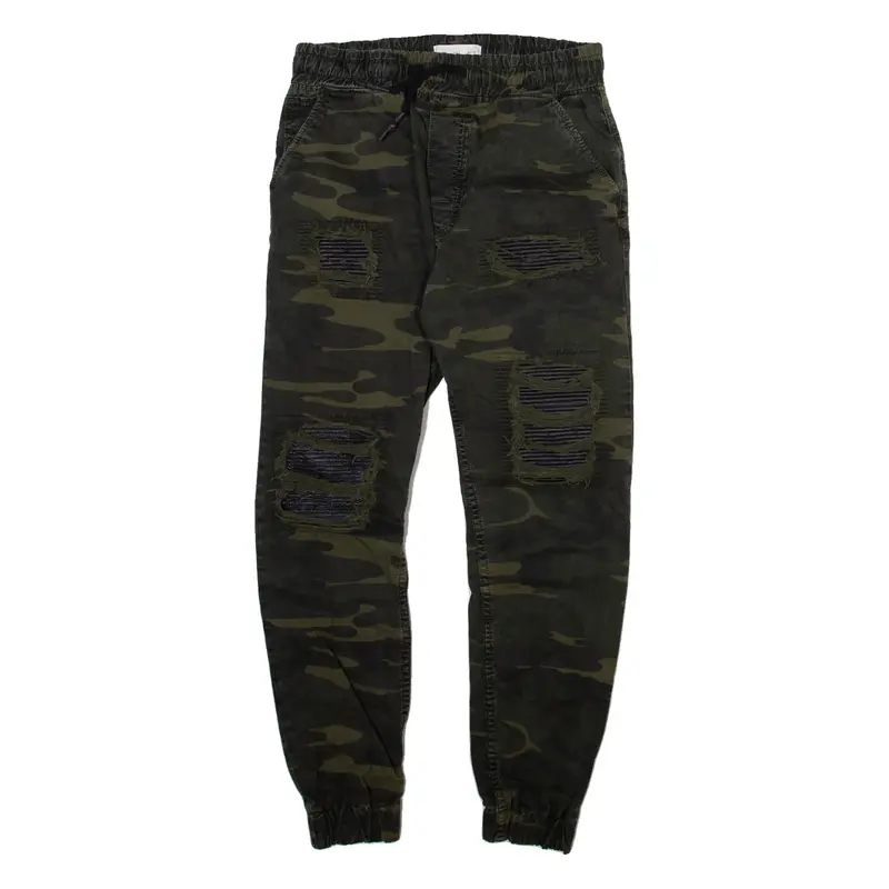 ZARA MAN Camo Mens Trousers Grey Regular Tapered W28 L26