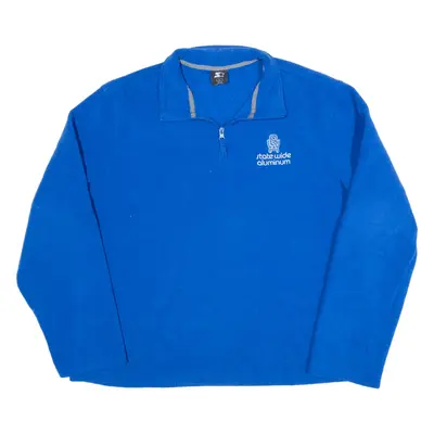 STARTER Fleece Blue 1/4 Zip Mens L