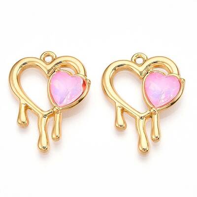 304 Stainless Steel Rhinestone Pendants