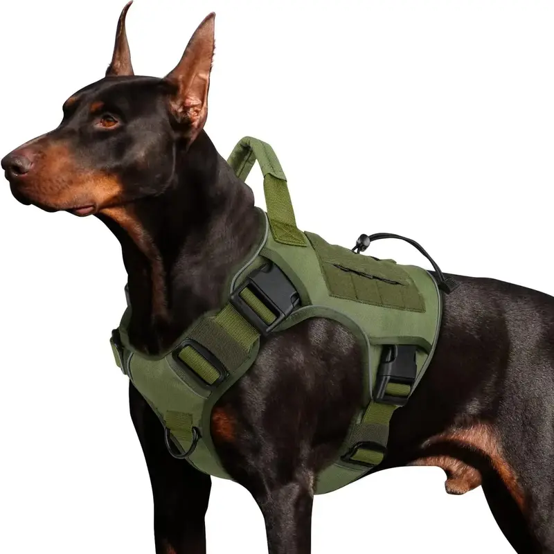 Adjustable Dog Harness, Tactical Dog Vest with Handle, Reflective Dog Harness for German Shepherd, Dog & Cat Accessories for ...