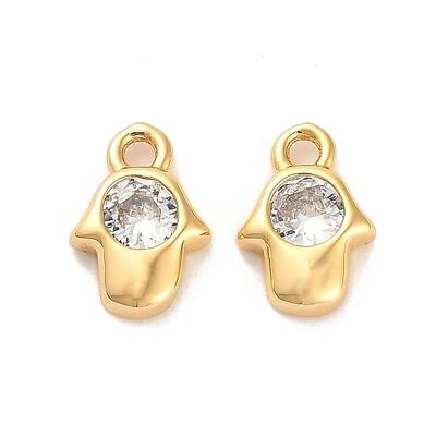 Brass Cubic Zirconia Charms