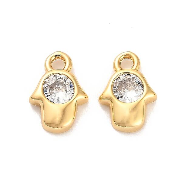 Brass Cubic Zirconia Charms