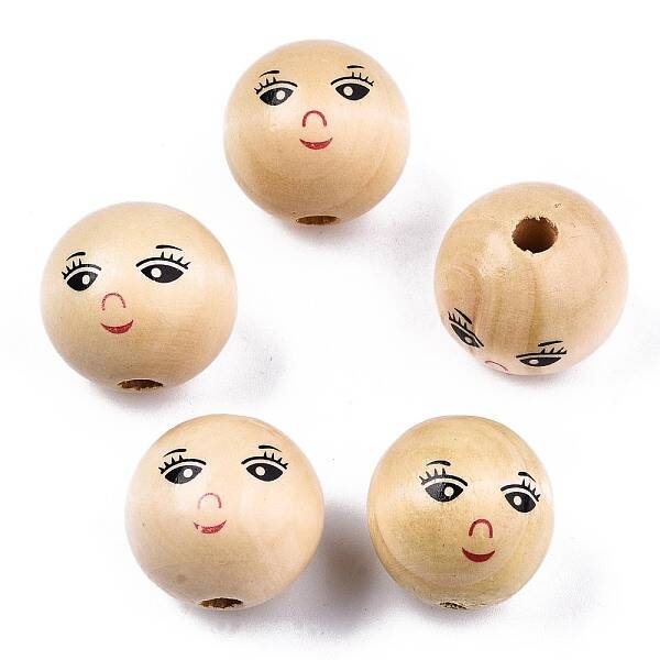 Unfinished Natural Wood Beads