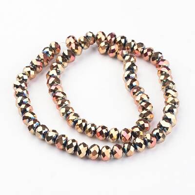 Electroplate Glass Bead Strands