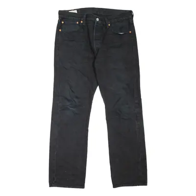 LEVI'S 501 BIG E Jeans Mens Black Regular Straight W33 L30