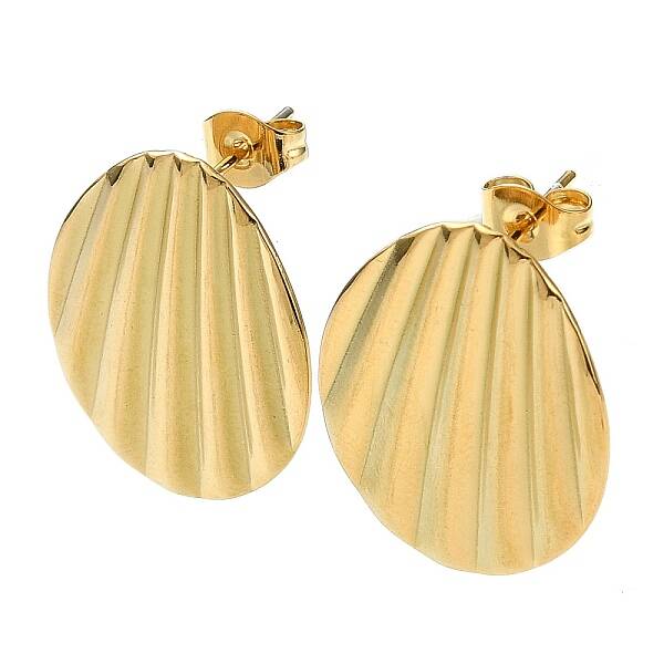 Ion Plating(IP) 201 Stainless Steel Stud Earrings