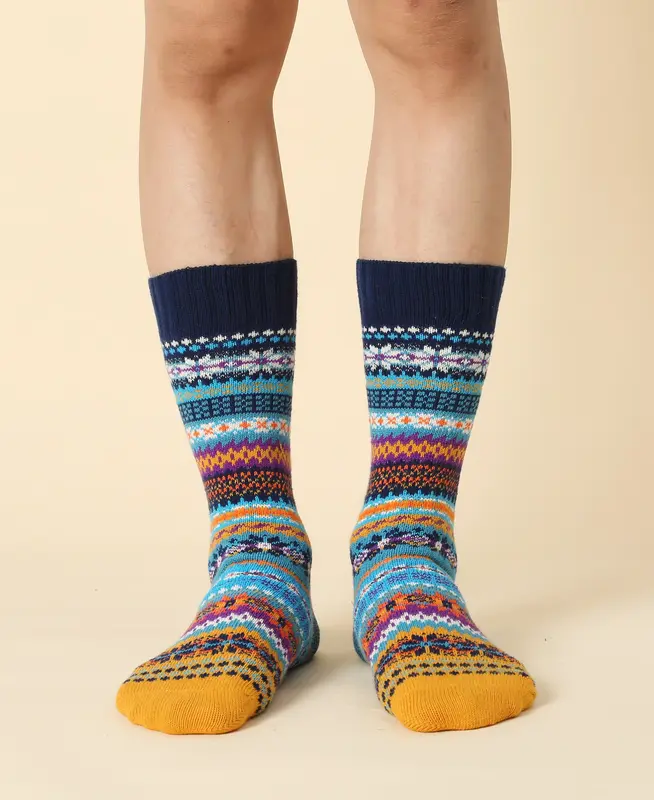 Men's Fair Isle Vintage Socks Karis
