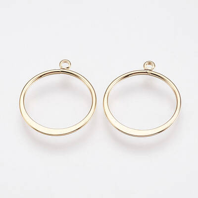 Long-Lasting Plated Brass Pendants
