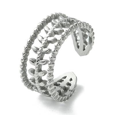 Non-Tarnish 304 Stainless Steel Open Cuff Ring