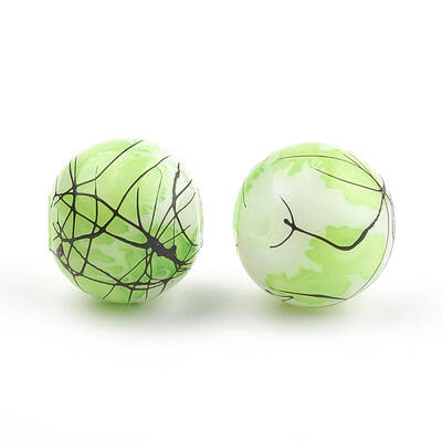 Drawbench & Baking Painted Glass Beads Strands