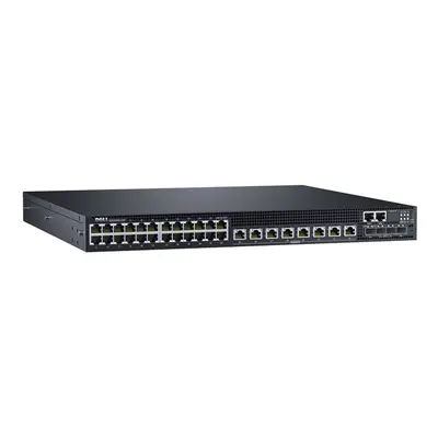 Dell 01N25R | N3132PX-ON 24 x Ports PoE 10/100/1000 + 8 x Ports PoE 100/1000/2.5G/5G + 4 x SFP+ Ports Layer 3 Managed 1U Rack...