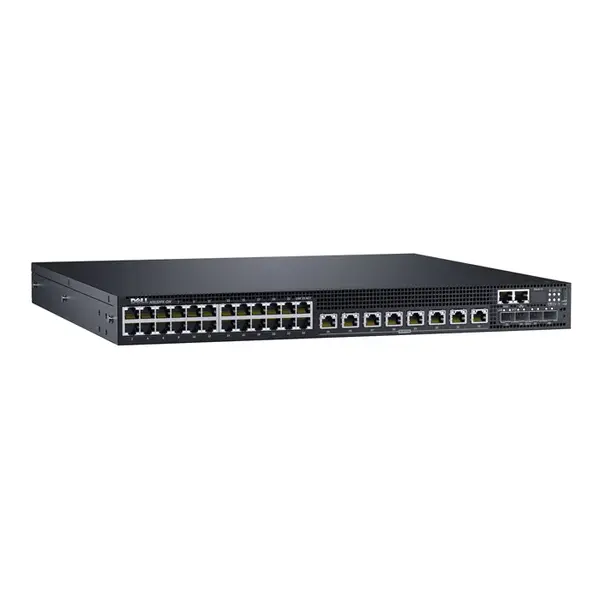 Dell 01N25R | N3132PX-ON 24 x Ports PoE 10/100/1000 + 8 x Ports PoE 100/1000/2.5G/5G + 4 x SFP+ Ports Layer 3 Managed 1U Rack...