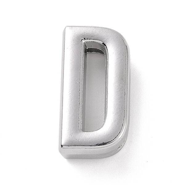 Alloy Letter Slide Charms