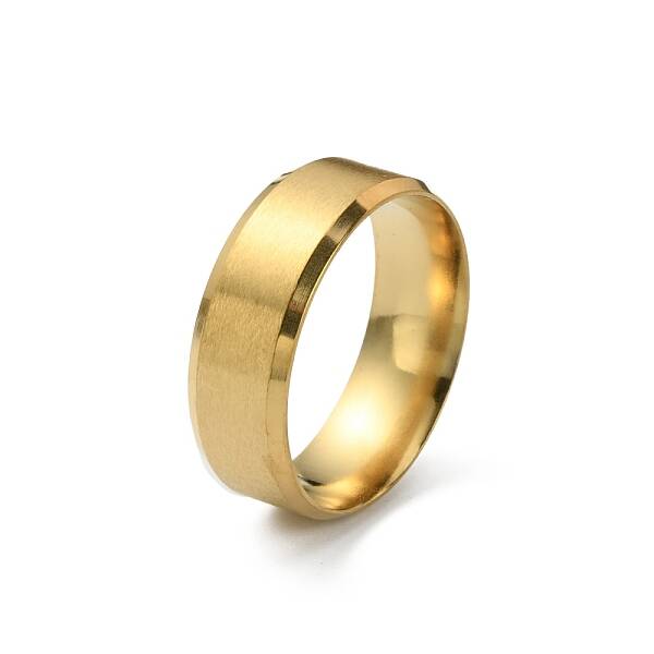 201 Stainless Steel Plain Band Ring for Men Women