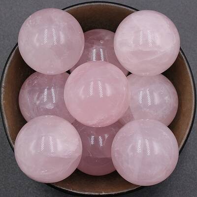 Natural Rose Quartz Crystal Ball