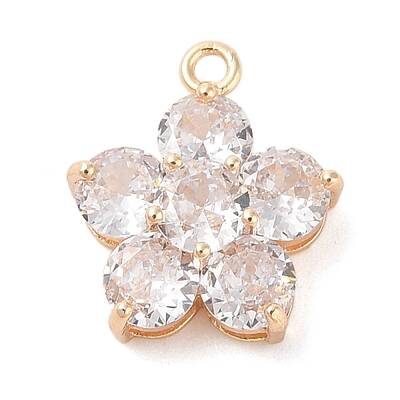 Brass Inlay Clear Glass Pendants