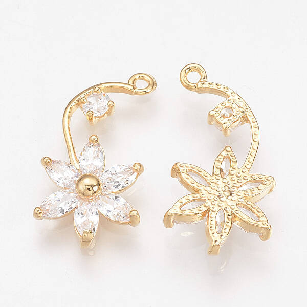 Brass Cubic Zirconia Pendants