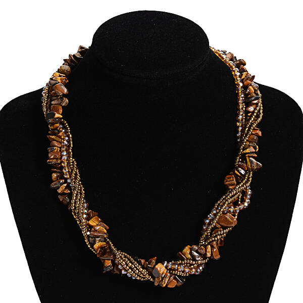Tiger Eye Multi-strand Necklaces