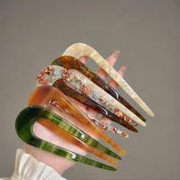 Floral Pattern U-shaped Hair Pin, 5 Counts/set Barrettes Hair Clips Flower Hair Clip for Women & Girls, Minimalist Headwear S...