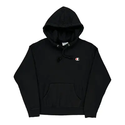 Reverse Weave Champion Hoodie - Medium Black Cotton Blend