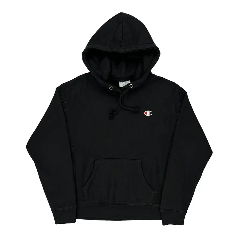 Reverse Weave Champion Hoodie - Medium Black Cotton Blend