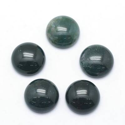Natural Moss Agate Cabochons