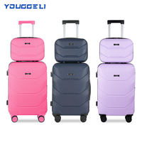 Carry - On Ultra - Ligh with USB Charger & Cup Holder & TSA Approved Lightweight Hardshell, 360° Spinner Wheels for Air Trav...