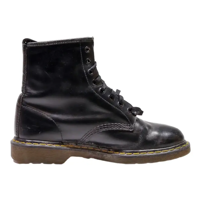 DR MARTENS 10072 Lace-Up Boots Black Leather Mens UK 9