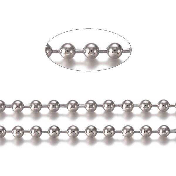 Tarnish Resistant 304 Stainless Steel Ball Chains
