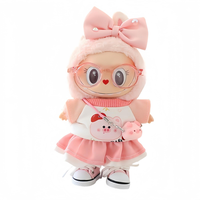Labubu Clothes, labubu Outfit, Labubu Keychain Accessories, Cute Kawaii Fashion Overalls Set 5 Pieces for 15cm & 17cm Labubu,...