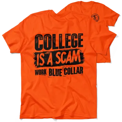 College - Safety Orange T-Shirt