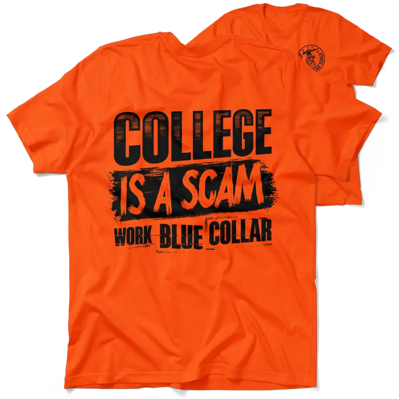 College - Safety Orange T-Shirt