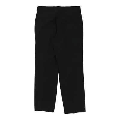 Hugo Boss Trousers - 34W 32L Black Wool Blend