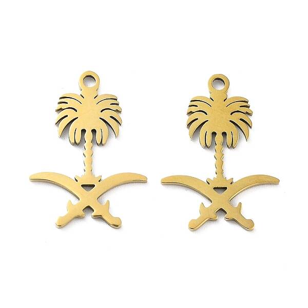 Ion Plating(IP) 201 Stainless Steel Connector Charms