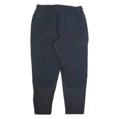 NIKE Mens Track Pants Black Tapered L W30 L26