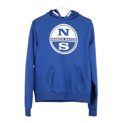 Age 16 North Sails Hoodie - Large Blue Cotton Blend