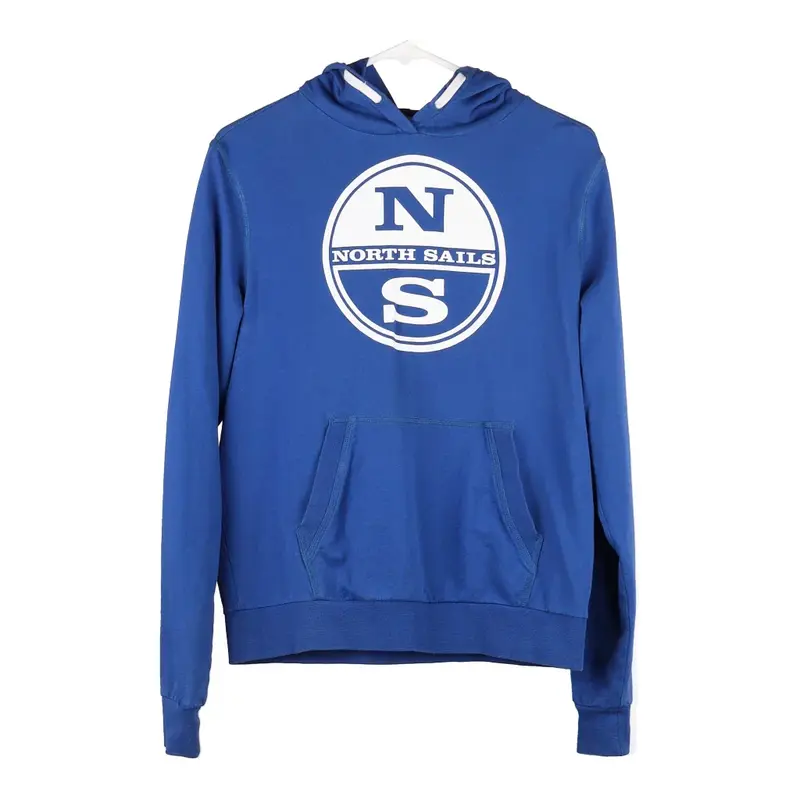 Age 16 North Sails Hoodie - Large Blue Cotton Blend