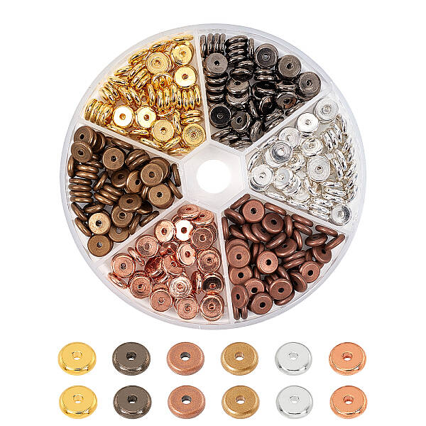 8mm Flat Round Disc Spacer Beads