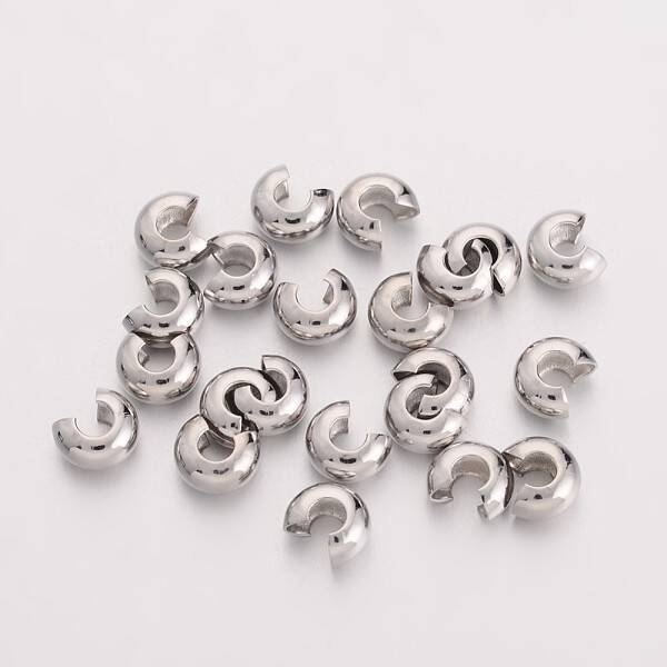 Brass Crimp Beads Covers